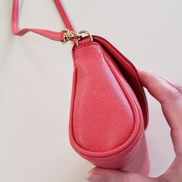 Coral Leather Fendi Crossbody Bag - Picture 15 of 16